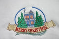 Adult Christmas Sweatshirt - Holiday Scene with Merry Christmas - U Pic Size and Collar - Small to XXLarge