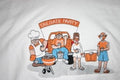 Adult Sweatshirt - Embroidered with a Tailgate Party Scene - U Pic Size, Collar and Colors - Small to XXLarge