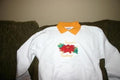 Adult Sweatshirt - Embroidered with Seasons Greetings and a Pointsettia-U Pic Size and Collar-Small to XXLarge